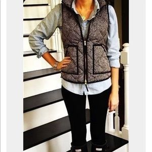 J Crew herringbone vest